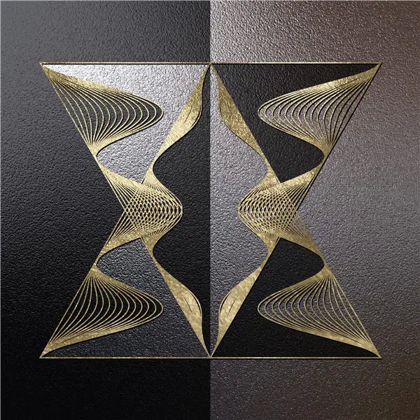 Modern Abstract Geometric Canvas Prints - Black and Gold Wall Art for Home and Office Decor