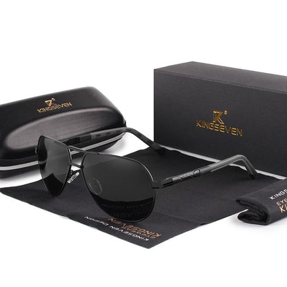 Men's Polarized Sunglasses in Vintage Aluminum Frame