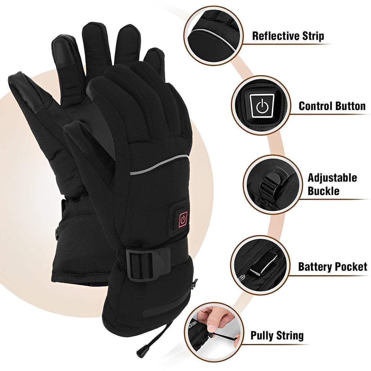 All-Weather Smart Heating Gloves for Instant Warmth