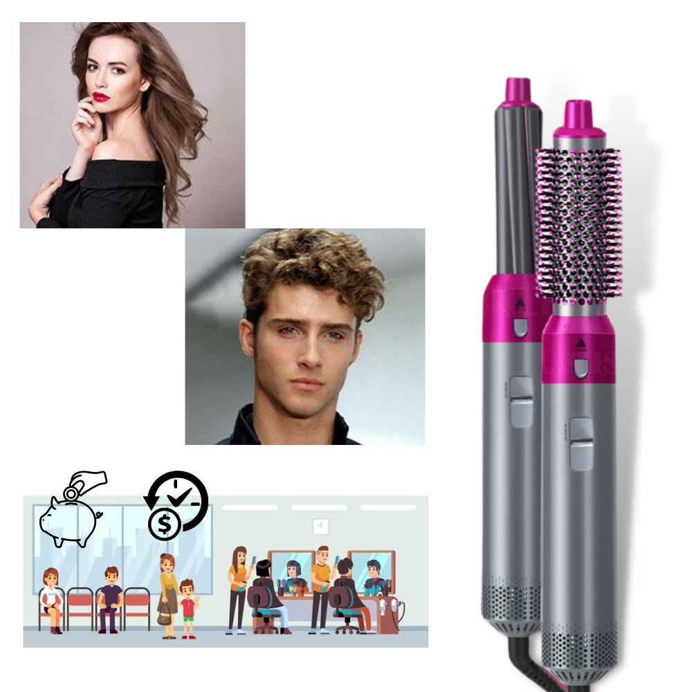 Versatile 5-in-1 Hair Styling Set