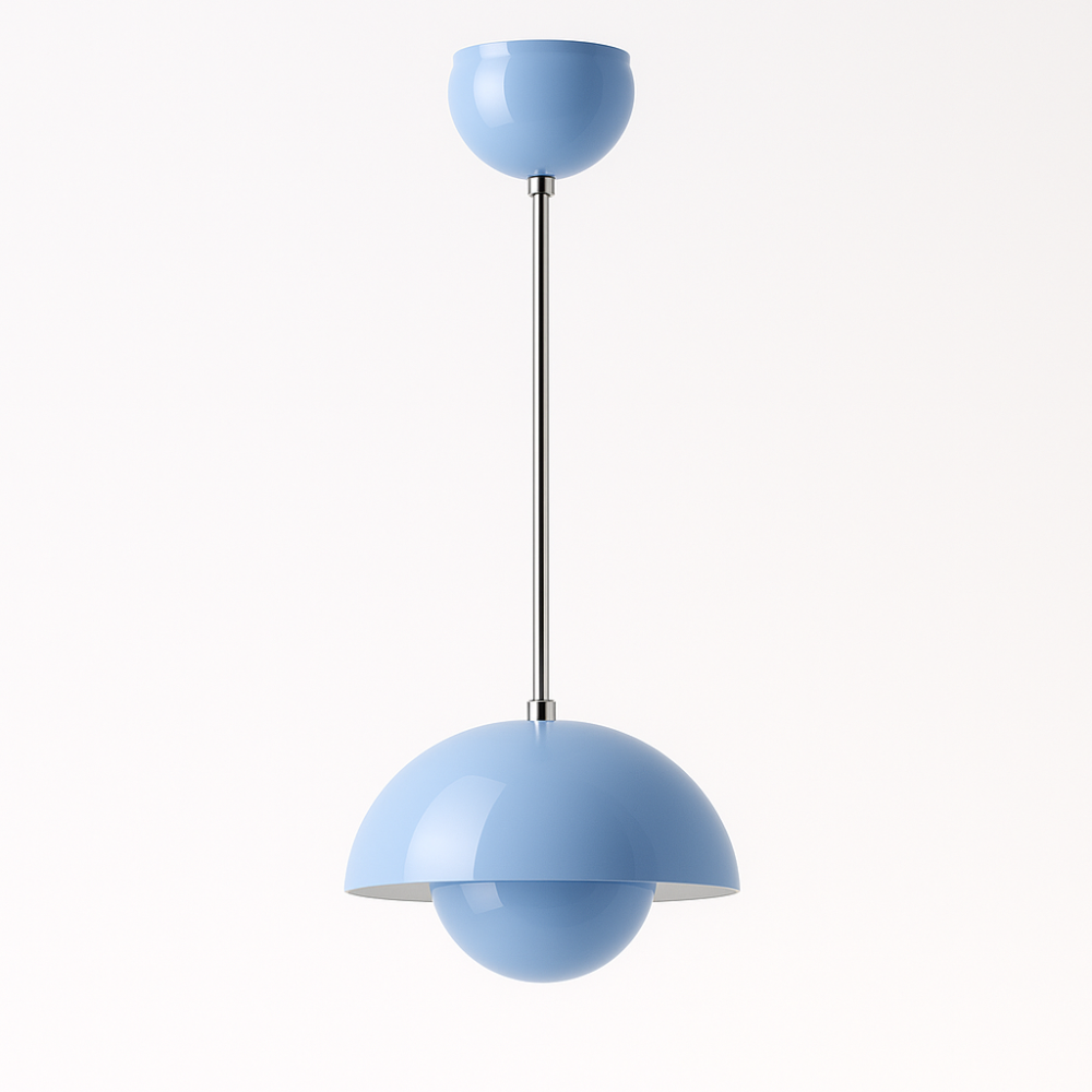 Modern Colorful Accent Lamp - Scandinavian Half Circle Pendant Light