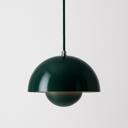 Modern Colorful Accent Lamp - Scandinavian Half Circle Pendant Light