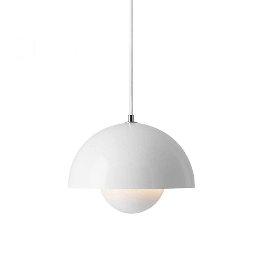 Modern Colorful Accent Lamp - Scandinavian Half Circle Pendant Light