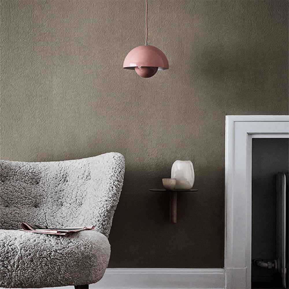 Modern Colorful Accent Lamp - Scandinavian Half Circle Pendant Light