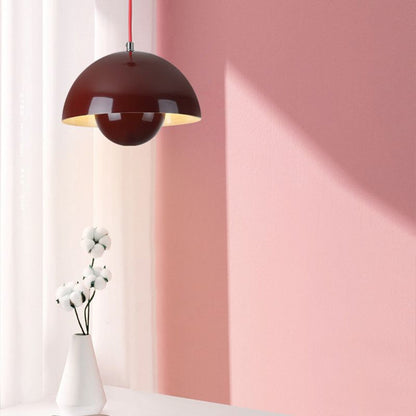 Modern Colorful Accent Lamp - Scandinavian Half Circle Pendant Light
