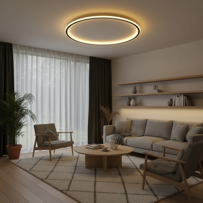 Round LED Ceiling Fixture with 3-Level Dimming Capability