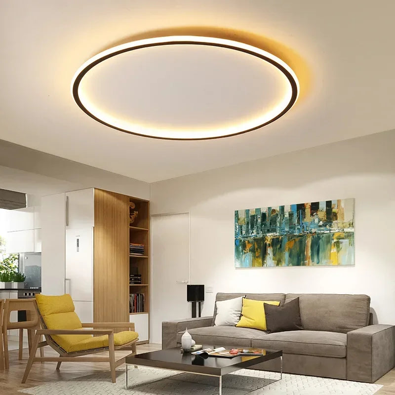 Round LED Ceiling Fixture with 3-Level Dimming Capability