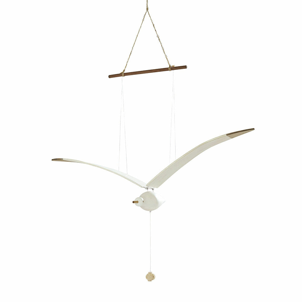 Wooden Seagull Decoration - Coastal Drift Style