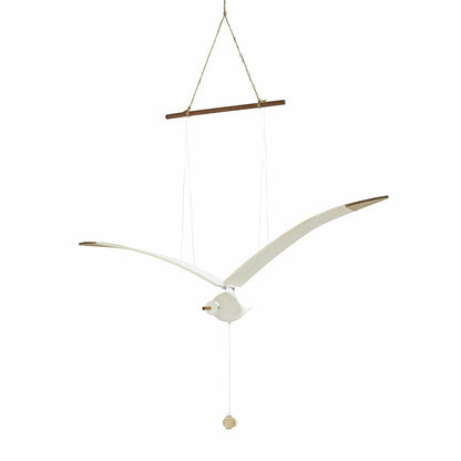 Wooden Seagull Decoration - Coastal Drift Style