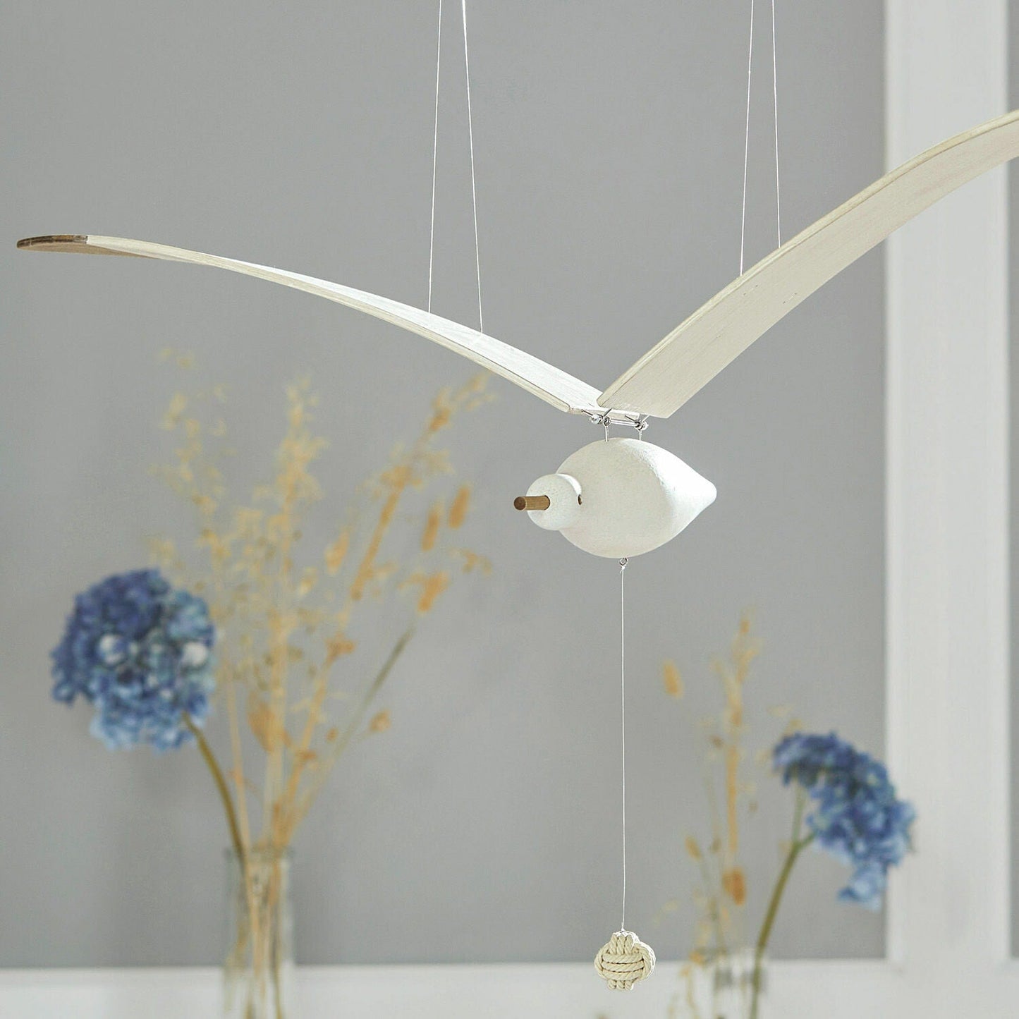 Wooden Seagull Decoration - Coastal Drift Style