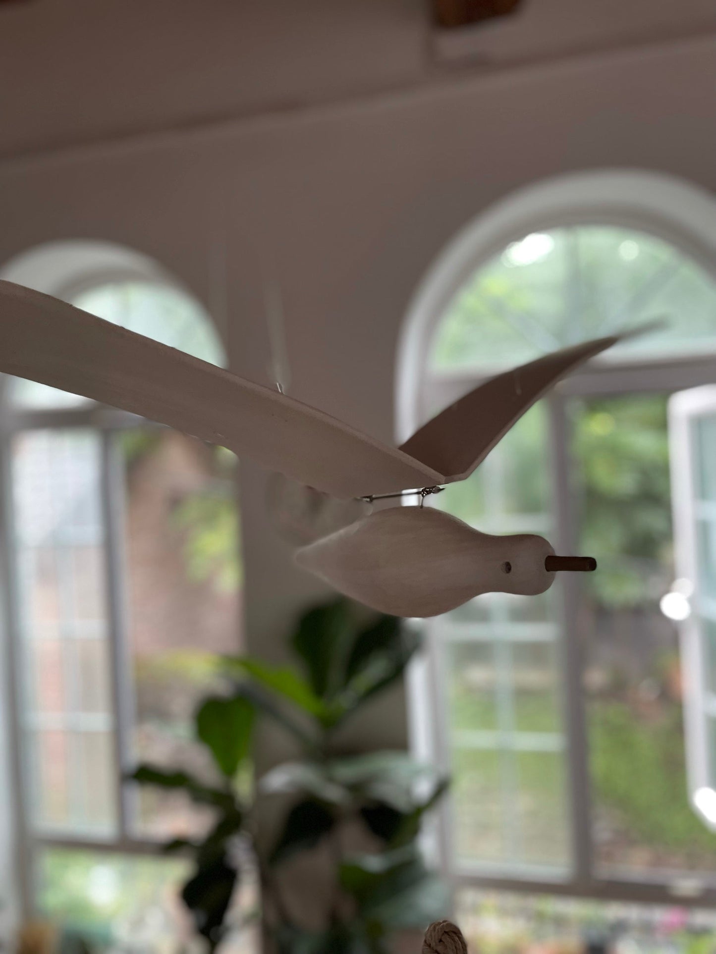 Wooden Seagull Decoration - Coastal Drift Style