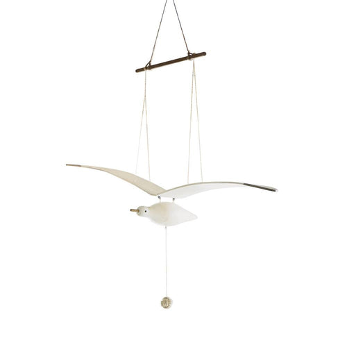 Wooden Seagull Decoration - Coastal Drift Style