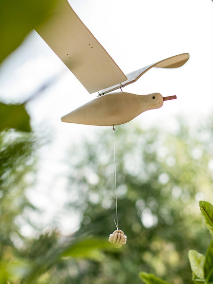 Wooden Seagull Decoration - Coastal Drift Style