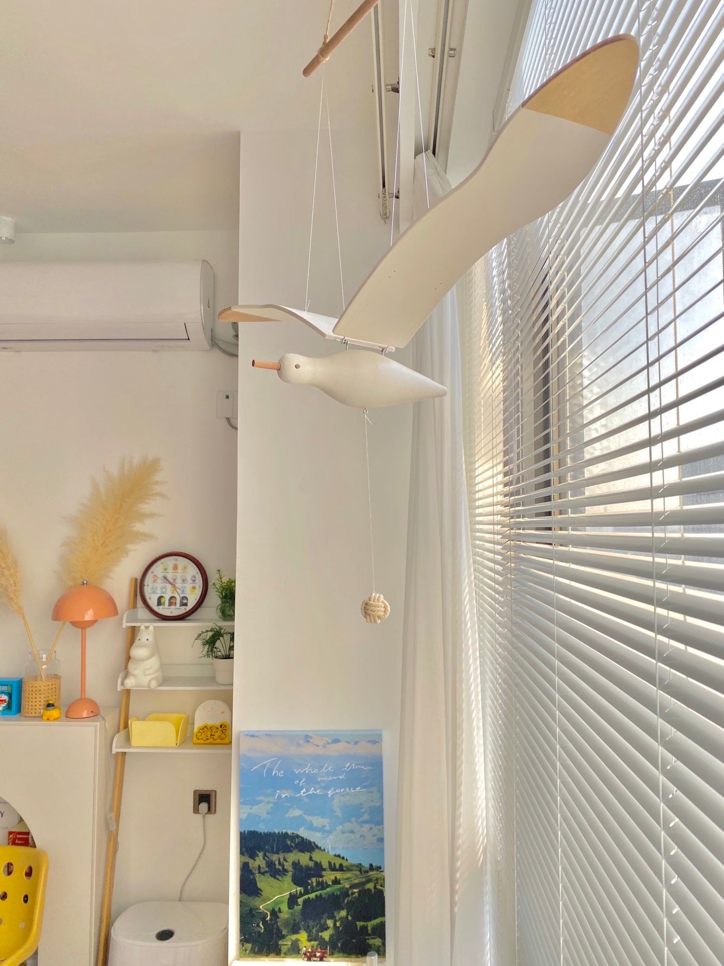 Wooden Seagull Decoration - Coastal Drift Style
