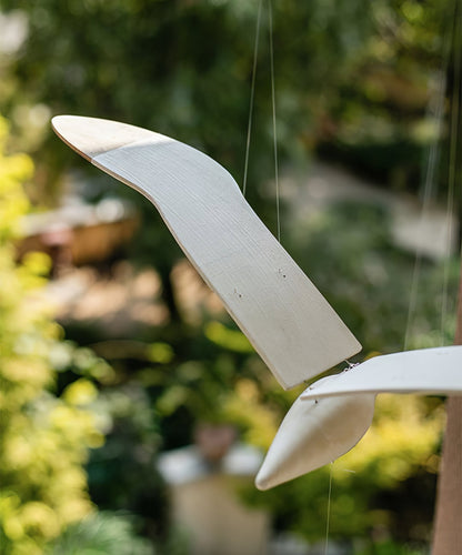 Wooden Seagull Decoration - Coastal Drift Style