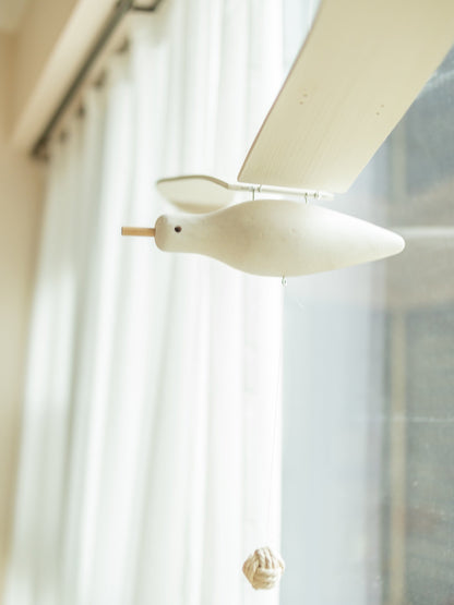 Wooden Seagull Decoration - Coastal Drift Style