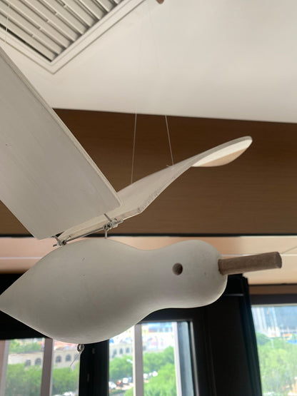 Wooden Seagull Decoration - Coastal Drift Style