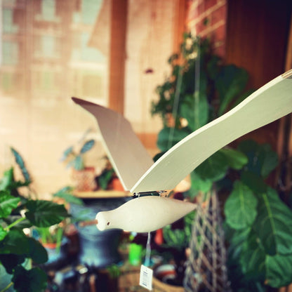 Wooden Seagull Decoration - Coastal Drift Style