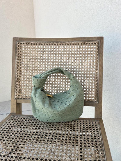 Chic Crossbody Bag | Braided Detail | Eco-Friendly Suede