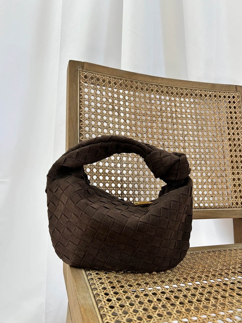 Chic Crossbody Bag | Braided Detail | Eco-Friendly Suede