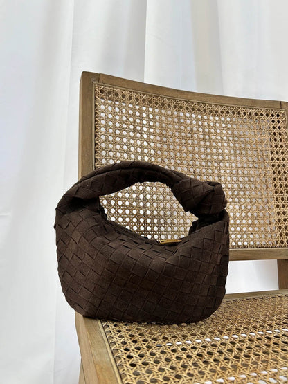 Chic Crossbody Bag | Braided Detail | Eco-Friendly Suede