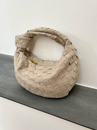 Chic Crossbody Bag | Braided Detail | Eco-Friendly Suede