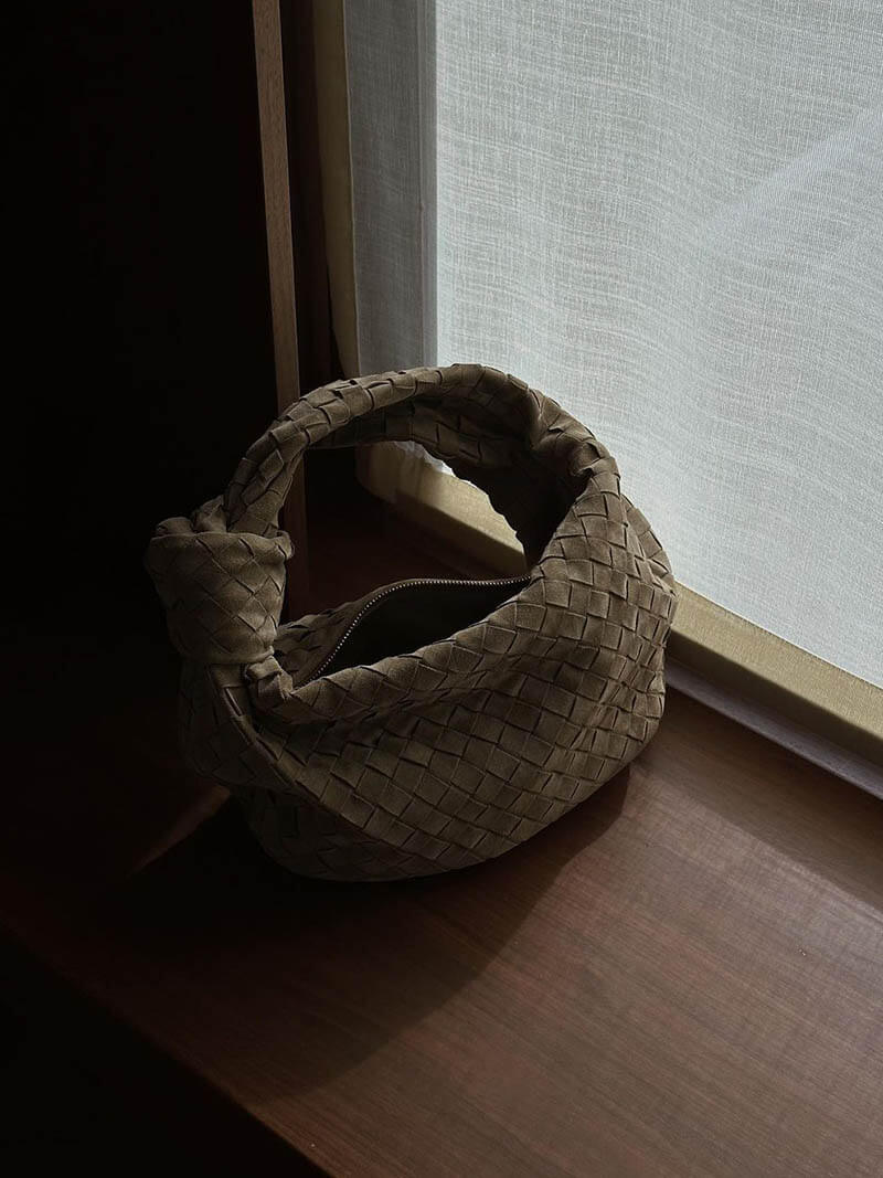 Chic Crossbody Bag | Braided Detail | Eco-Friendly Suede