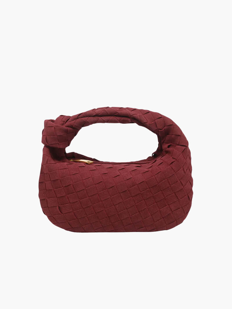 Chic Crossbody Bag | Braided Detail | Eco-Friendly Suede