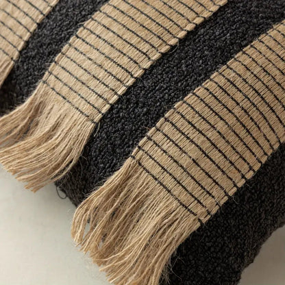 Artisan Woven Striped Throw Pillow Cover