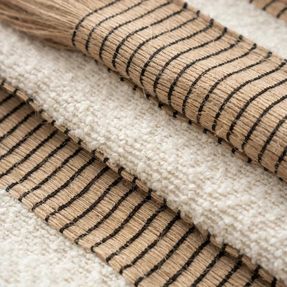 Artisan Woven Striped Throw Pillow Cover