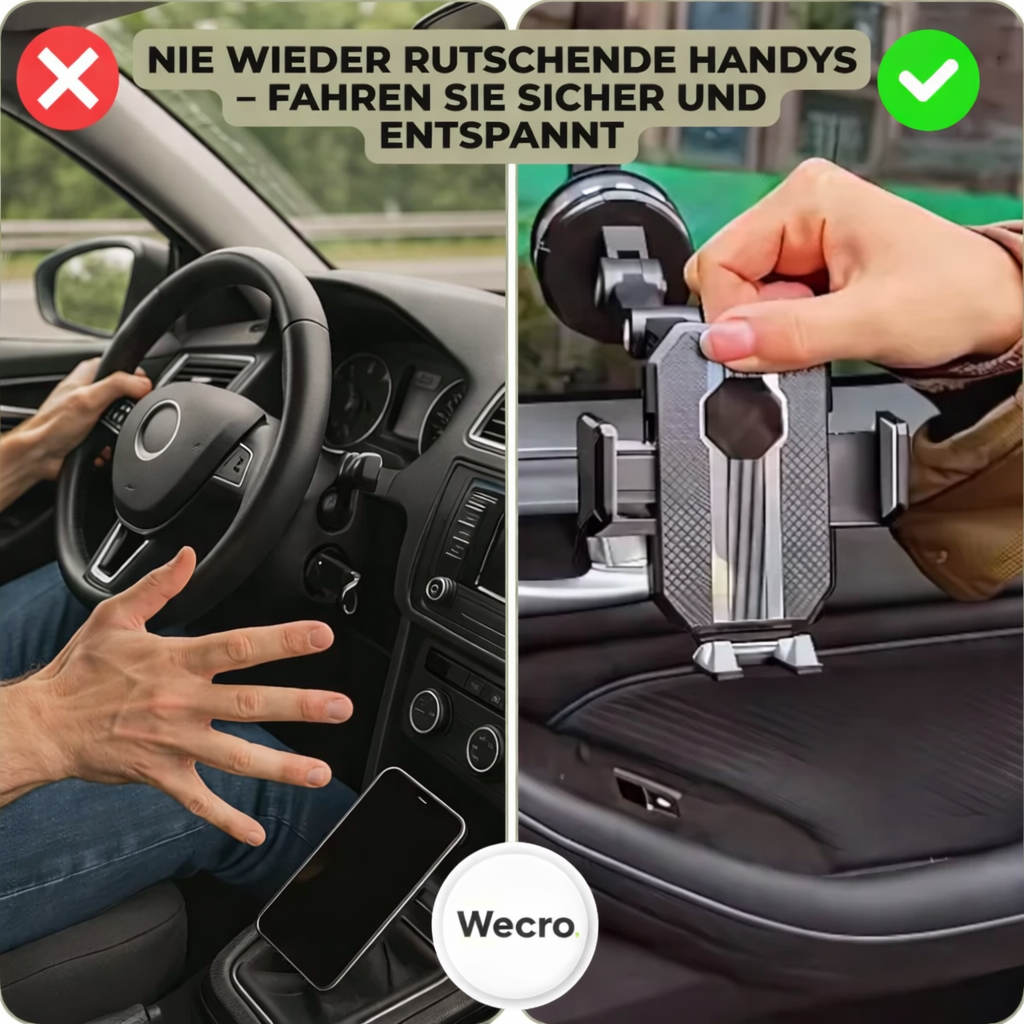 Smartphone Mount with Suction Cup & 360° Rotation | GripMaster