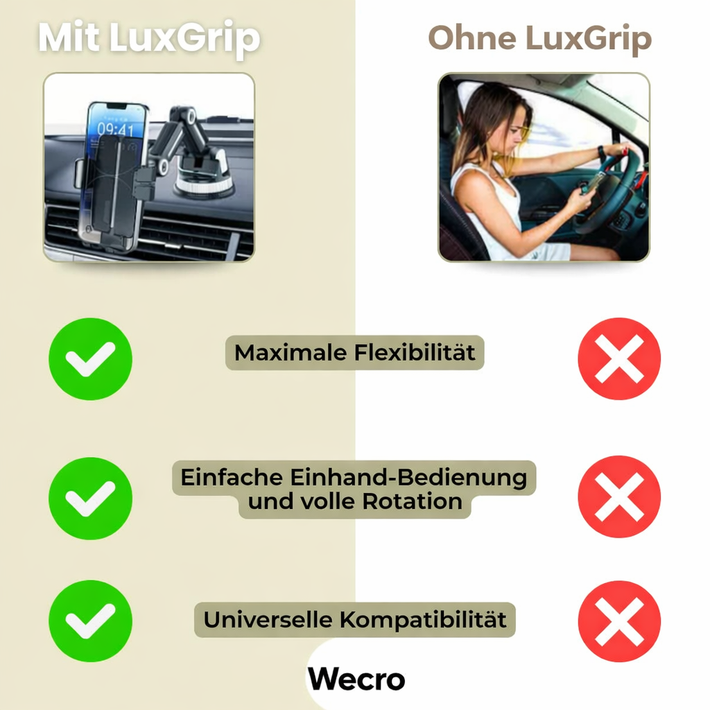 Smartphone Mount with Suction Cup & 360° Rotation | GripMaster