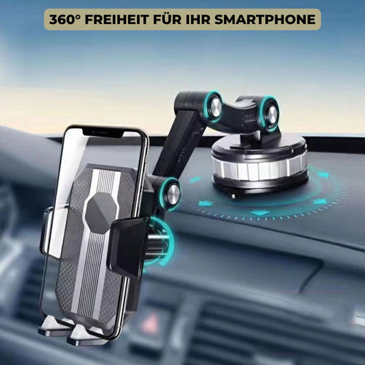 Smartphone Mount with Suction Cup & 360° Rotation | GripMaster