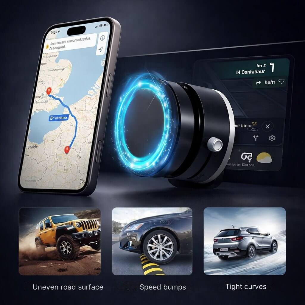 Ultimate Smartphone Mount with Suction Cup | Magnetic Grip | Adjustable & Foldable
