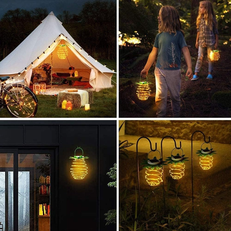 Solar-Powered Pineapple Garden Light for Enchanting Evenings