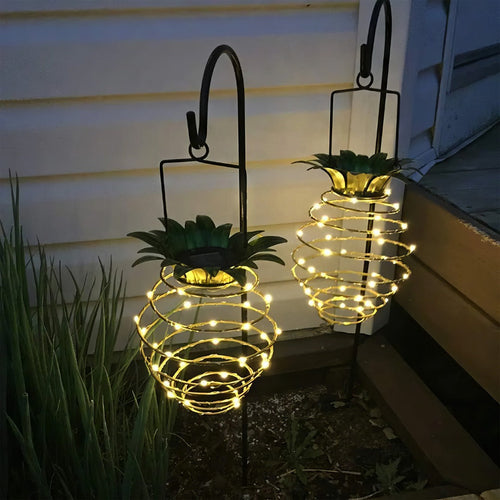 Solar-Powered Pineapple Garden Light for Enchanting Evenings
