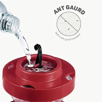 Bee-Resistant Hummingbird Water Feeders with Perch for Hanging