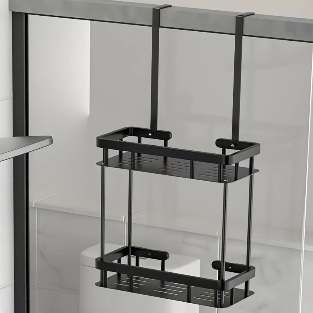 Modern Stainless Steel Bathroom Organizer Rack