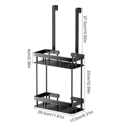 Modern Stainless Steel Bathroom Organizer Rack