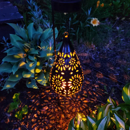 Elegant Solar-Powered Garden Lantern for Outdoor Charm