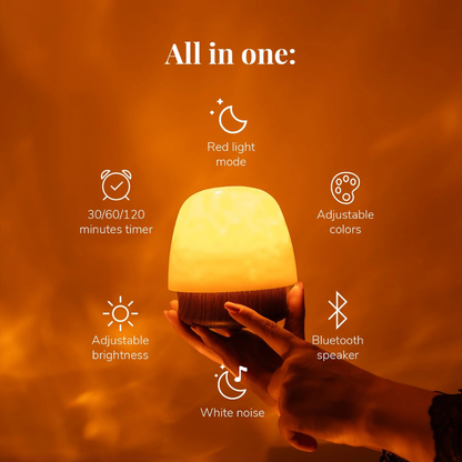 Tranquil Light & Sound Lamp for Ultimate Sleep Serenity