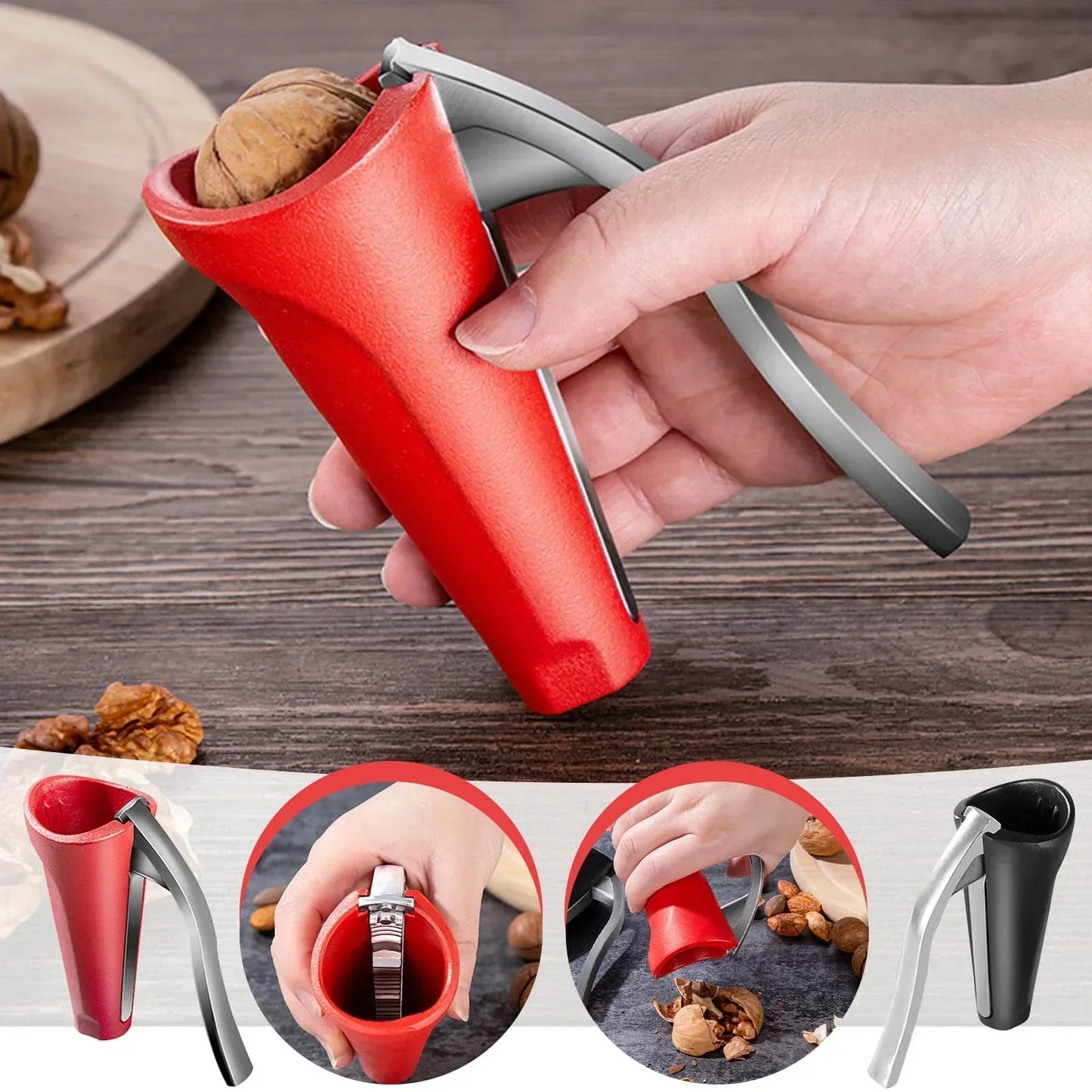 Classic Handheld Nutcracker Tool for Cracking Nuts