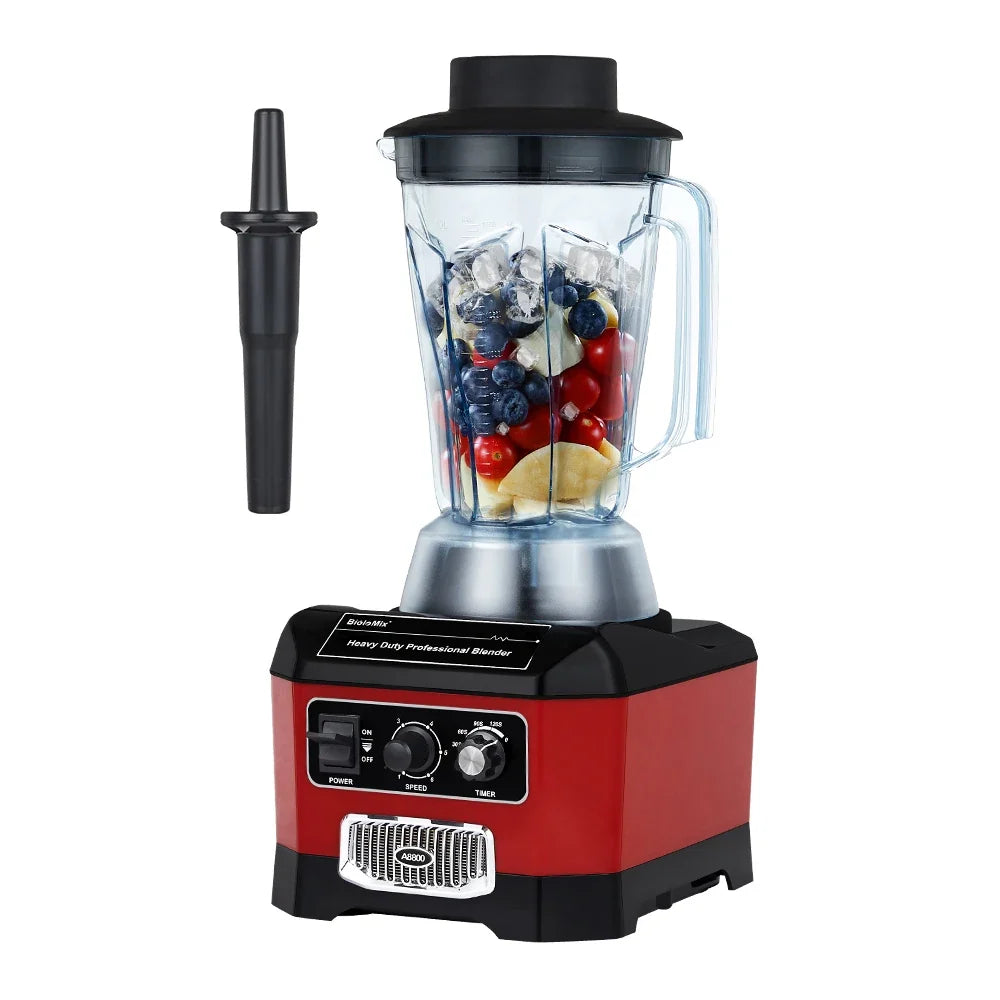 2200W Countertop Blender with 2L Jar, 6-Blade System, Timer, Silent Operation