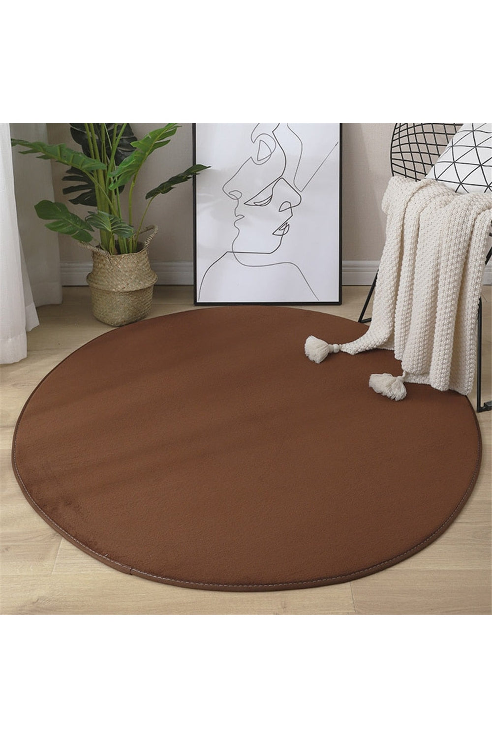 Coral Patterned Beef Rug