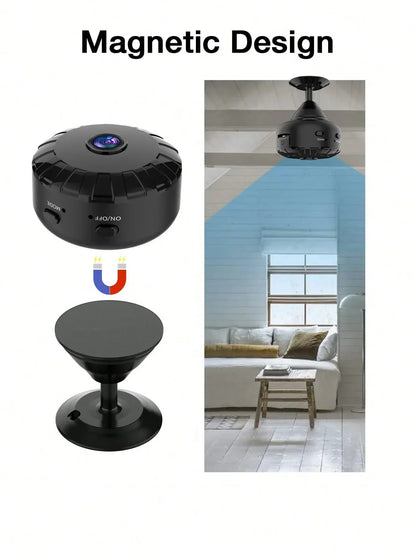 Compact Wireless Surveillance Camera with Night Vision & Motion Alerts
