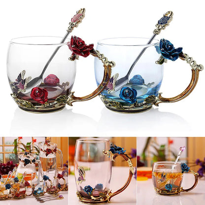 Transparent Mug Set for Mother’s Day - Joyful Gift for Her