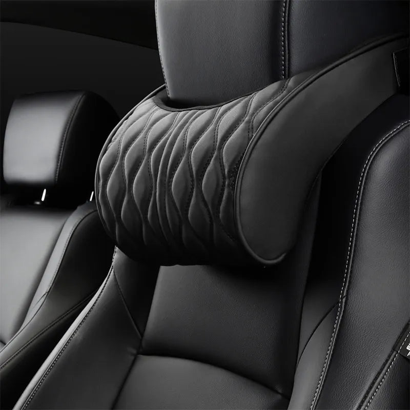 Soft Synthetic Leather Neck Support Pillow for Car