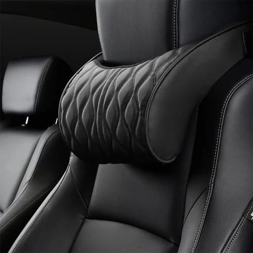 Soft Synthetic Leather Neck Support Pillow for Car