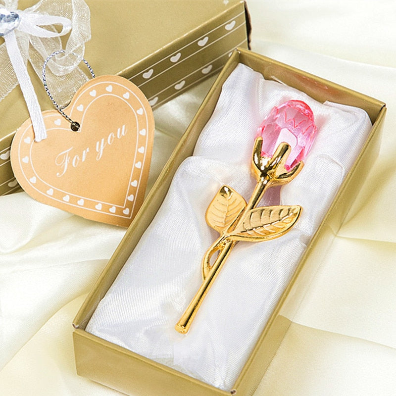 Elegant Crystal Rose in Gift Box – Perfect Valentine's Gift for Her