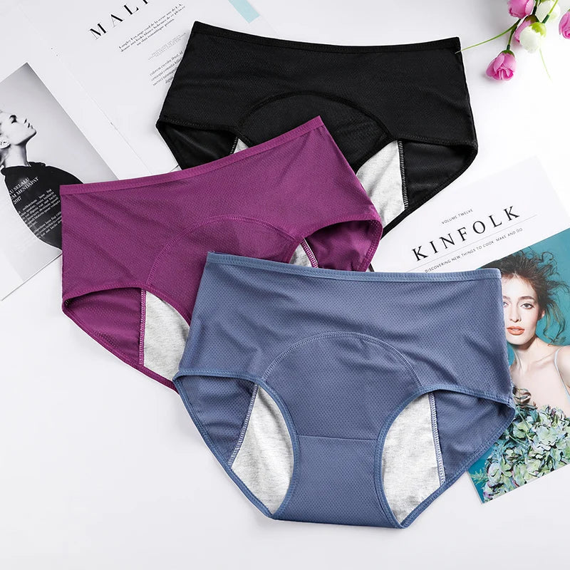 Leak-Proof Underwear with 100% Absorbency – Available in Multiple Colors